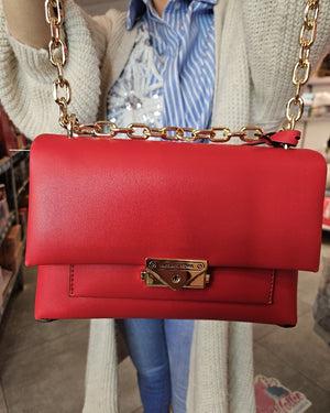 Michael kors Tasche rot mit vergoldeter Kette