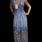Kleid Beige Weiss  0808