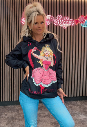 Celina Glamour Hoodie Prinzessin Schwarz CG01