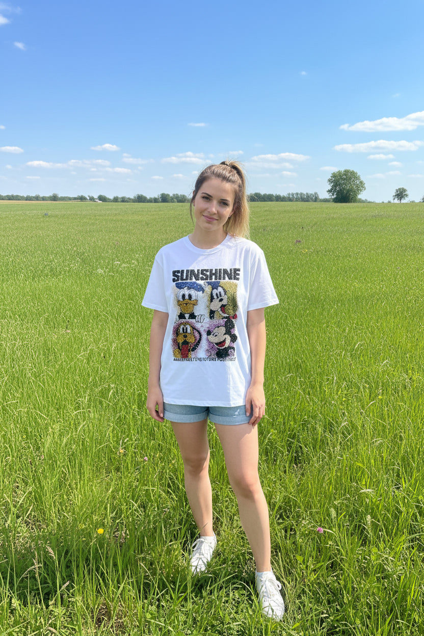T-Shirt M Maus und Freunde Sunshine