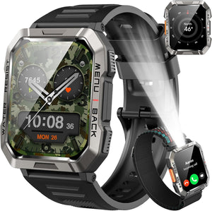 Edle Herren Smaetwatch schwarz Eckig
