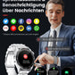 Edle Herren Smartwatch rund silber