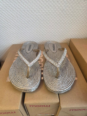 Flip Flop Bronze Gold mit Strass 4404