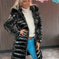 Steppjacke für Frauen glänzend 6052 verschiedene Farben & Grössen