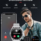 Edle Herren Smartwatch rund silber