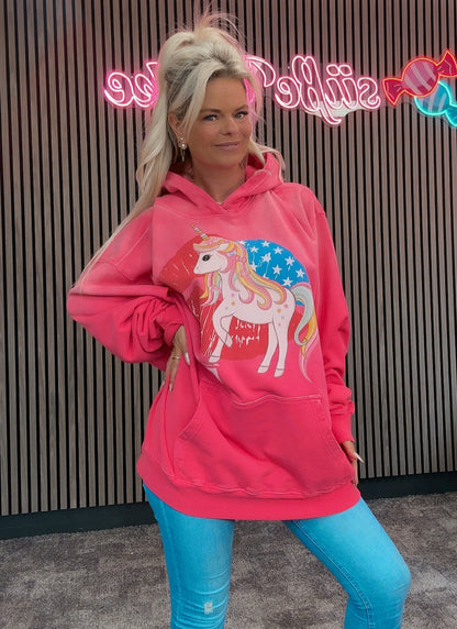 Celina Glamour CELINASLIFE Hoodie Einhorn Pink CG02