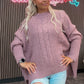 Langer Strick Pullover Kurzarm Fledermaus verschiedene Farben 309191