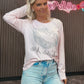Glitzer Langarm Shirt  Rosa verschiedene Motive 20230