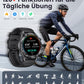Edle Herren Smartwatch rund schwarz
