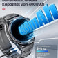 Edle Herren Smartwatch rund schwarz