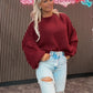 Pullover mit dicker Naht verschiedene Farben 30926