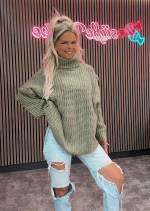 Strickpullover Rollkragen