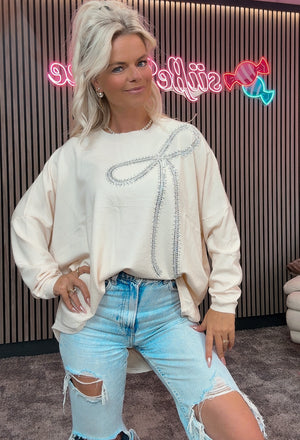 Pullover mit Schleife  10549