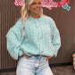 Strickjacke mit Flächtmuster 30885