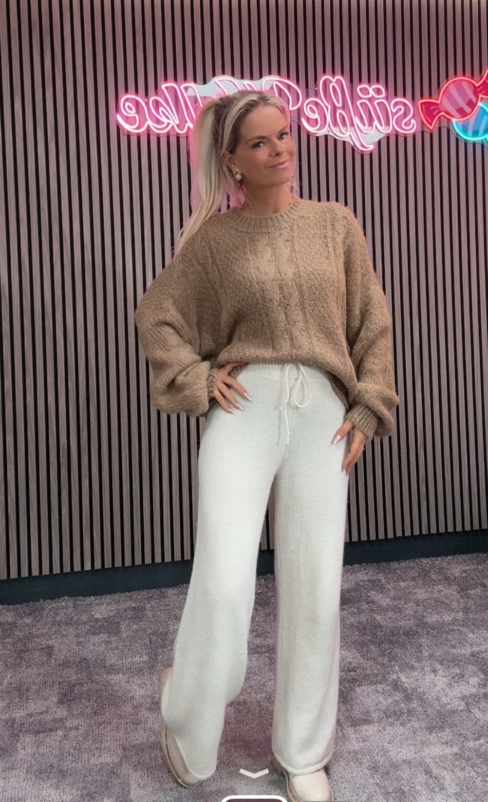 Strick Pullover mit Muster 30538 Camel