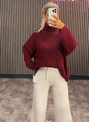 Strickpullover Rollkragen