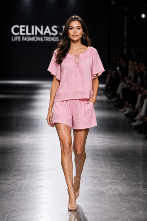Zweiteiler Shirt & Short 61185 verschiedene Farben