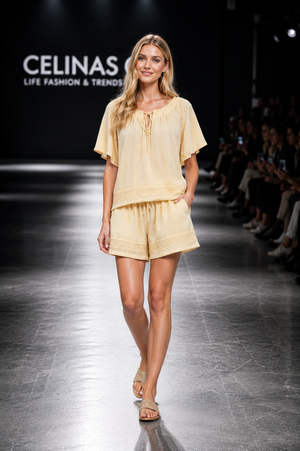 Zweiteiler Shirt & Short 61185 verschiedene Farben