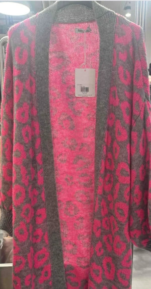 Cardigan Leo Grau Pink