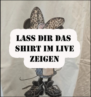 T-Shirt weiß Mini Blick nach oben