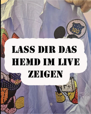 Blaues Hemd M+M Maus