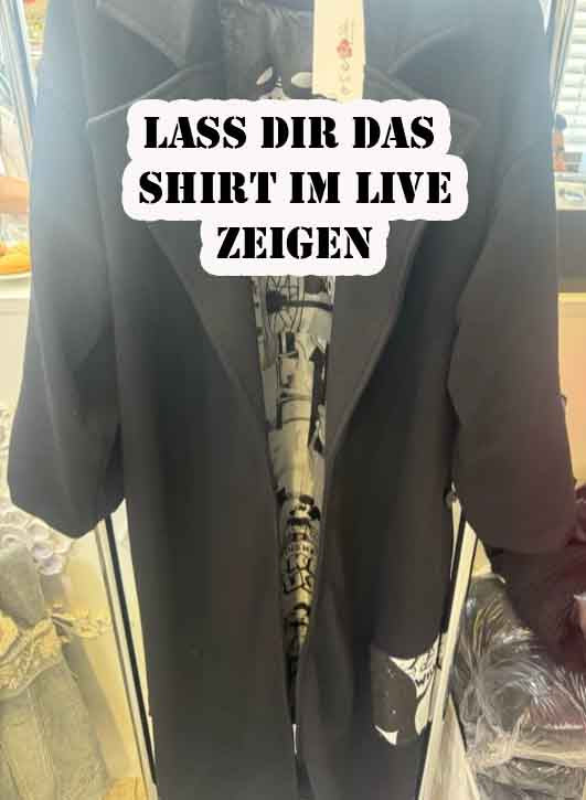 Mantel Schwarz mit M Maus