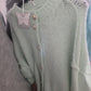 Strickjacke mit dicker Naht 3333