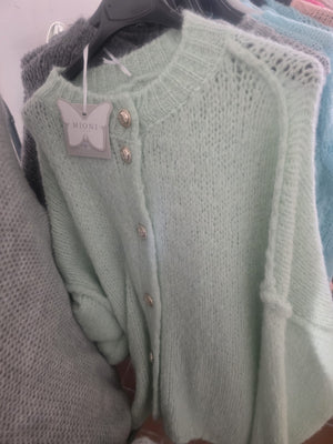 Strickjacke mit dicker Naht 3333