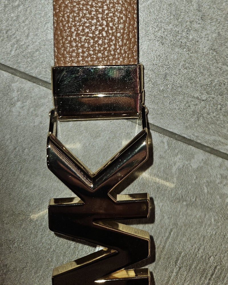 Michael Kors Gürtel 2seitig Brown - S MK Du kelbraun w5304