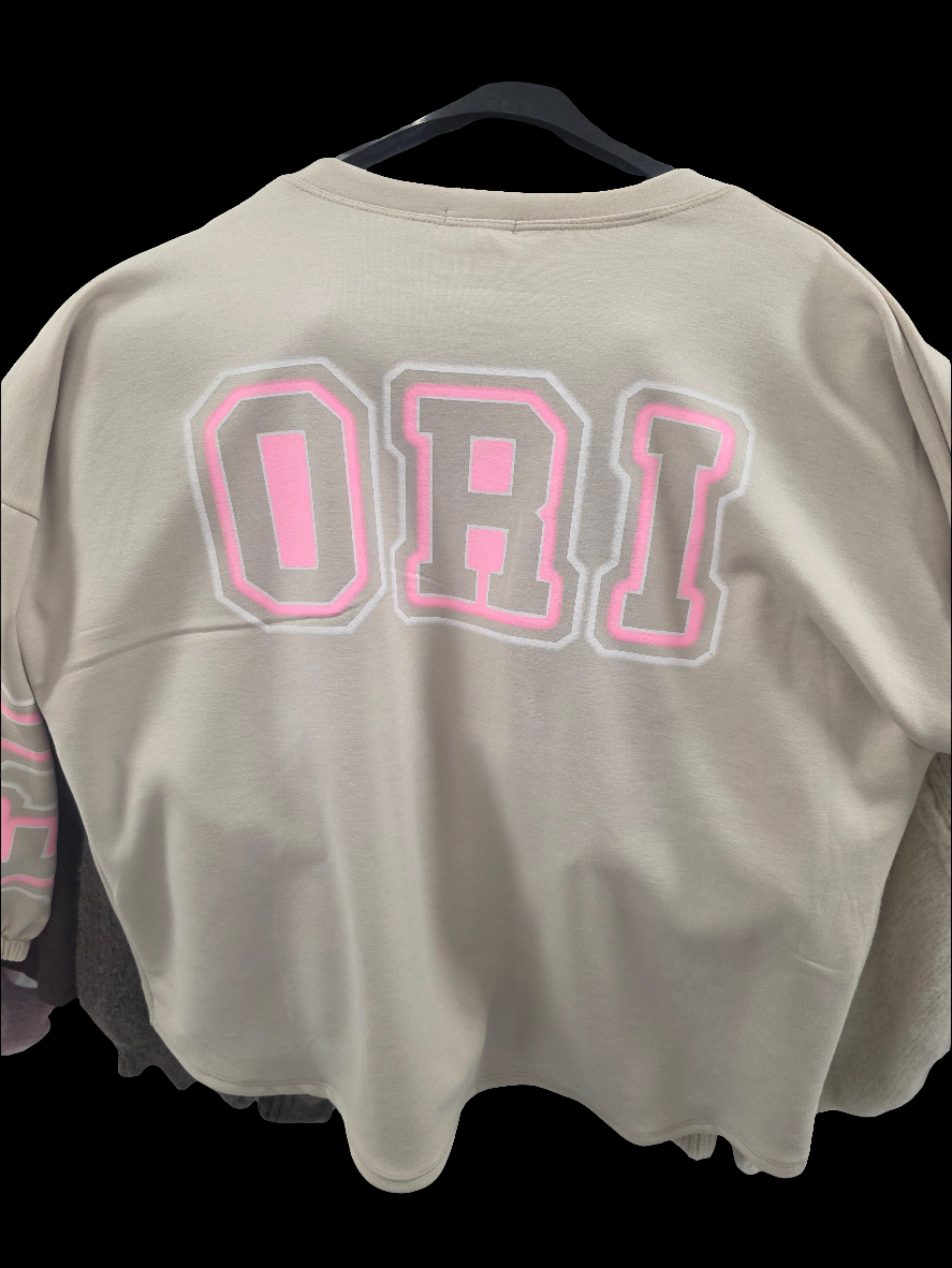 Sweatshirt Beige/Rosa FLORIDA