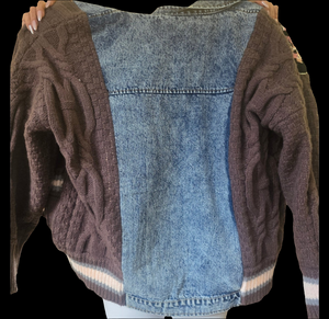 Jeansjacke mit Stoff Maus 87903