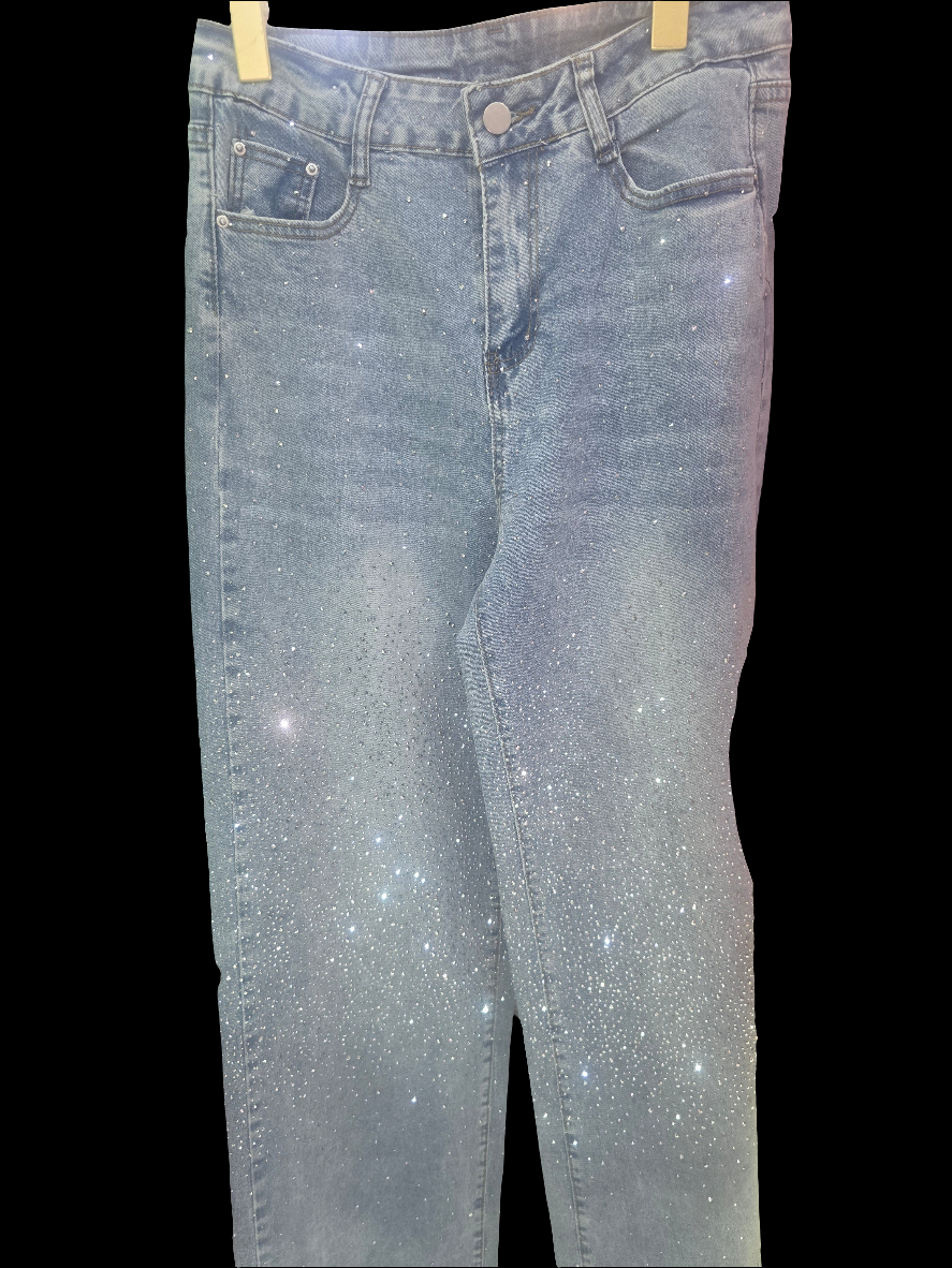 Hose mit Glitzer vorne und hinten 012