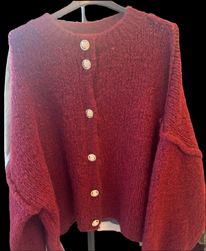 Dunkel rote Jacke kürzer 0123