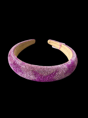 Haarreif GLITZER Pink verschiedene Formen