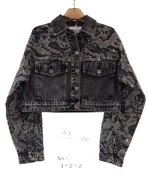 Jeans Jacke mit ganz viel Glitzer