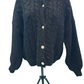 Strickjacke mit Flächtmuster 30885