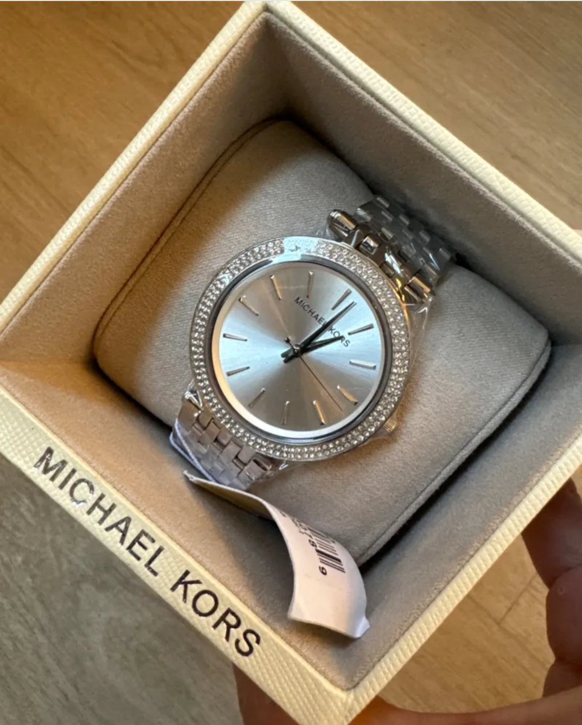 Michael Kors Uhr Silber mit Glitzer 0789