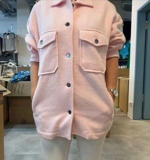 Rosa Hemd ganz weich mit Taschen K114