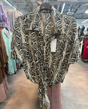 Bluse Schlangenmuster