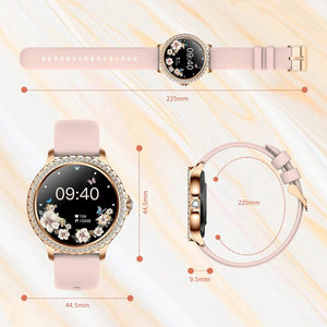 Luxuriöse Damen Smartwatch vergoldet uhr