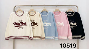 🗽 New York Vibes zum Verlieben – Stylischer Sweater Pullover mit Top-Materialmix 🧵✨ AA 61cm