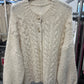 Strickjacke mit Flächtmuster 30885