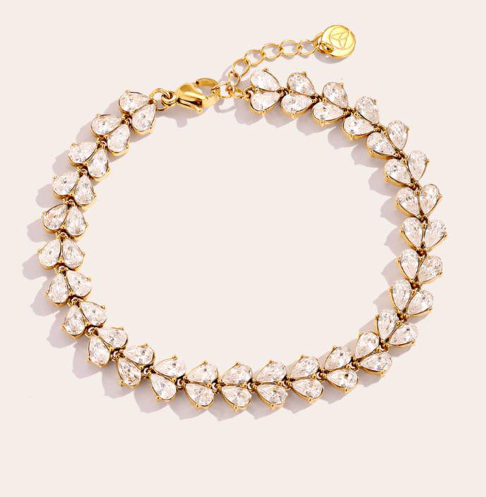 Armband 131859 Goldrand silberfarbend