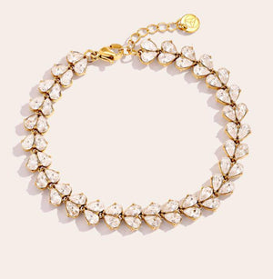 Armband 131859 Goldrand silberfarbend