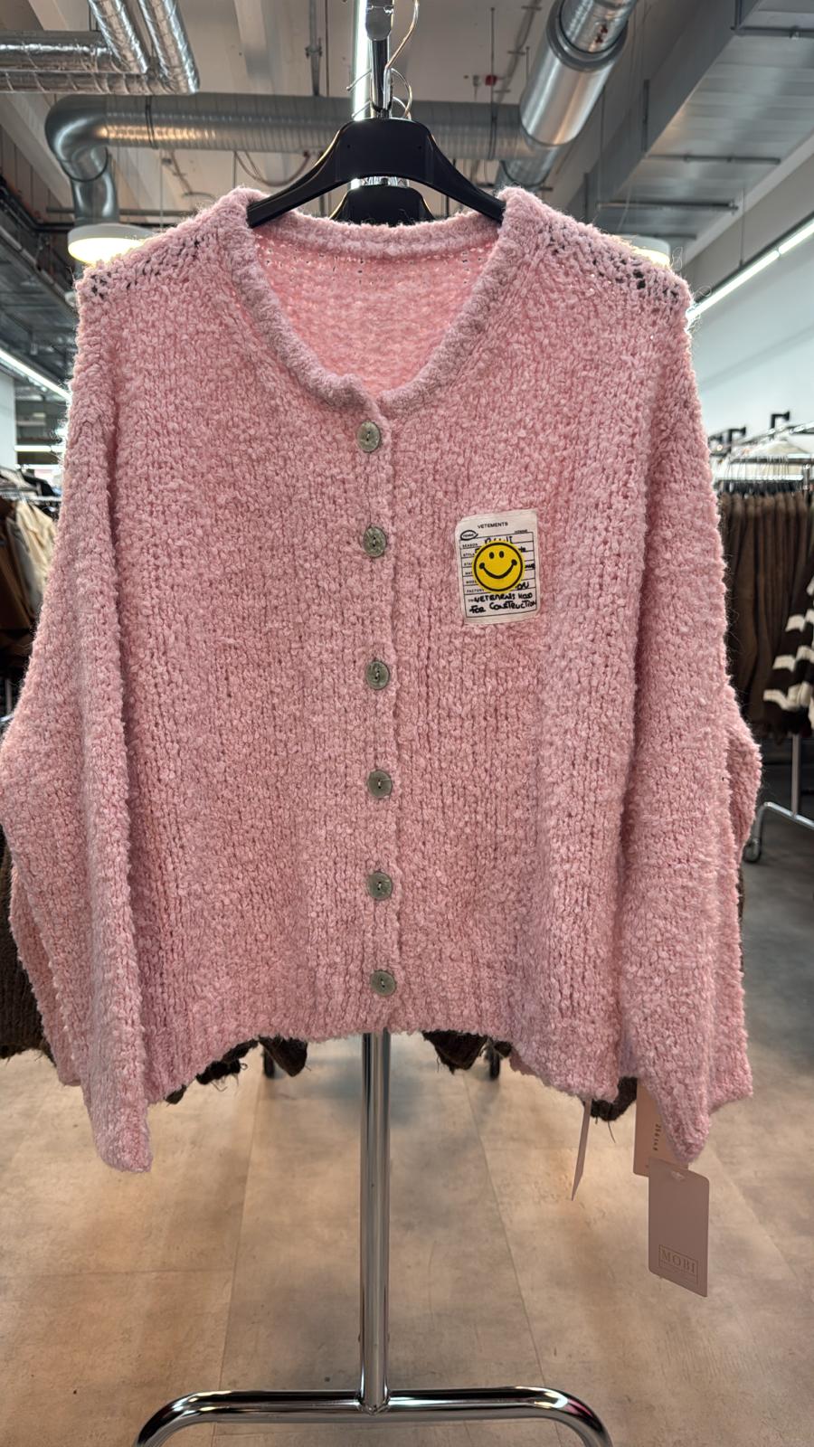 Strickjacke mit Smiley 6168 verschiedene Farben