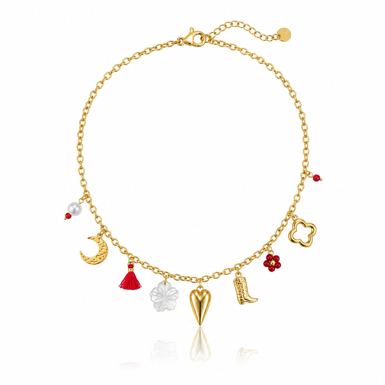 Kette Herz Stiefel 112685 und als Armband 132201