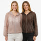 Leichte Glitzerjacke mlt Kapuze verschiedene Farben 1221