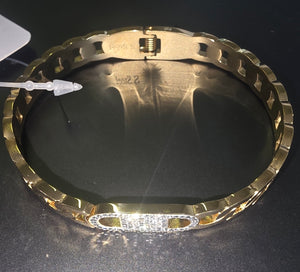 Armreif Glitzer in Silber und Goldfarben PS2302