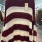 Strickpullover mit grossen Streifen 0345 verschiedene Farben