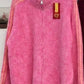 Strickjacke mit Streifen Reissverschluss 80102 verschiedene Farben
